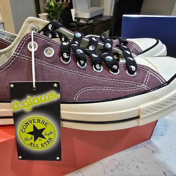 Converse Chuck 70 All Star Yin-Yang Low-Top Shoes 2025 Purple A15035 MEN 9.5 NEW - Picture 1 of 10